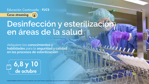 Curso de Desinfección y Esterilización en Áreas de la Salud