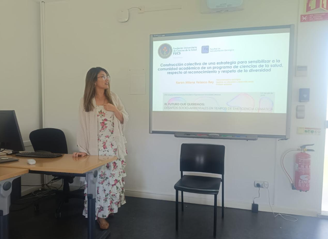 En la imagen: La docente Karen Milena Velasco Rey