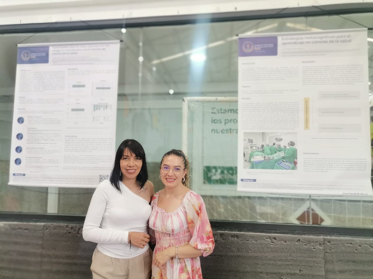 En la imagen: las docentes Sandra Catalina Guerrero y Alexandra Mendoza Corredor