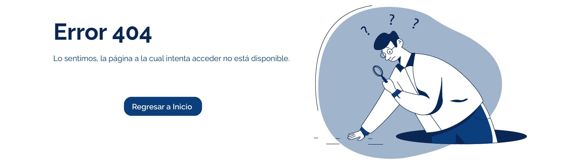 Lo sentimos, la pagina a la cual intenta acceder no está disponible.