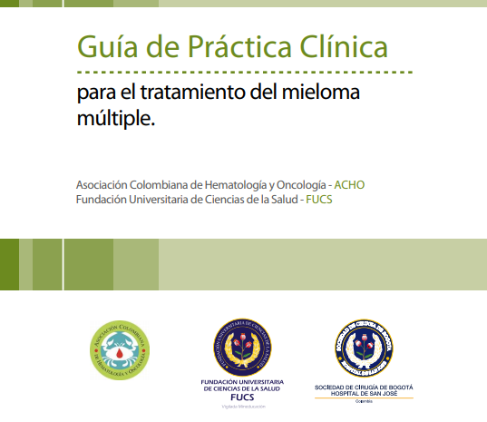 Guía de Práctica Clínica para el tratamiento del mieloma múltiple.