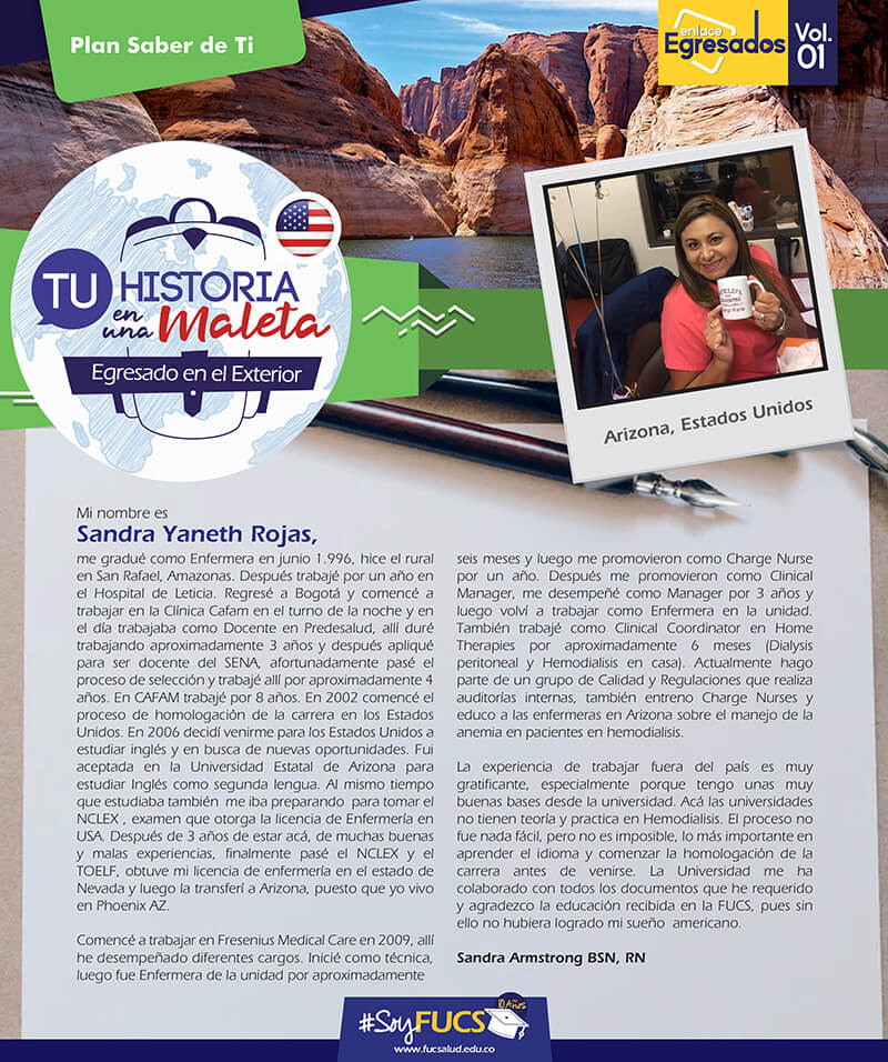 Egresada FUCS - Sandra Rojas